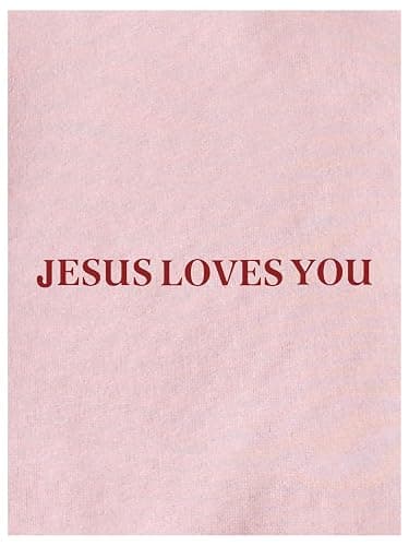 GORGLITTER Women's Y2K Christian Jesus Hoodies Trendy Graphic Letter Long Sleeve Fall Oversized Halloween Sweatshirts thumbnail 5