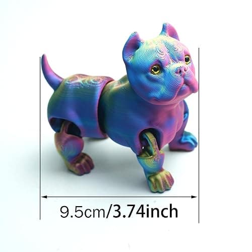 3D Printed Dog Model,Flexible Animals Toy Statue,Movable Joints,Home Office Decor,Interesting Toys for Autism/ADHD,Festival Gifts toco,Fidget Toys, Executive Desk Animals Toy thumbnail 9
