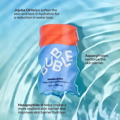 Bubble Skincare Hydrate & Brighten Trio - Soft Launch Hydrating Cleanser, Morning Rays Brightening Eye Cream, Power Wave Super Hydrating Moisturizer, Dry Skin Care Routine thumbnail 7