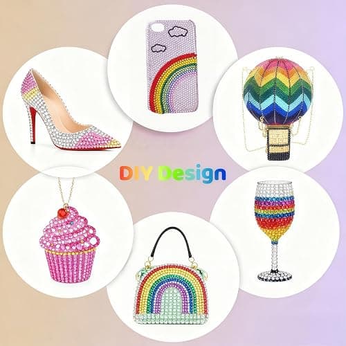 40000 Pcs Jelly Rhinestones for Bedazzling & Nail Art - 3mm Multicolor Flatback Gems, Includes B7000 Glue, Tweezers & Pen - DIY Bedazzler Kit for Diamond Art, Jewelry Making, Crafts (24000 pcs) thumbnail 5
