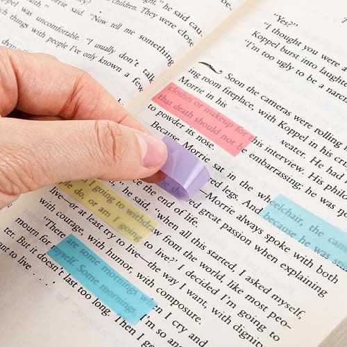 Yoosso 1000 Stück Haftstreifen, 5 Stile Sticky Notes Klebezettel | Klein Haftmarker Index Tabs Haftnotizen Pastell Pagemarker Selbstklebend für Büro Schule Seitenmarkierung (Mehrfarbig) thumbnail 2