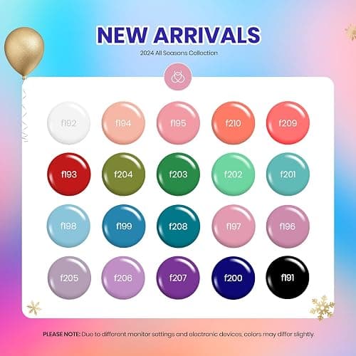 Beetles Gel Nail Polish Set, 23pcs Gel Polish Kit, 20 Colors Pink Green Blue Uv Gel Polish with Base Top Coat, All Season Manicure Tools for Beginners Nail Art Home Gift for Women thumbnail 2