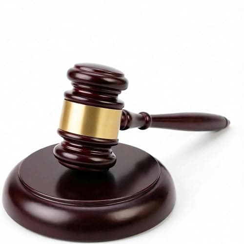 Apexstone Wooden Gavel with Sound Block Set, Solid Wood Judge Gavel Set, Loud Clear Strike for Meetings, Auctions, Gift, HOA & Mock Trials - Image 1