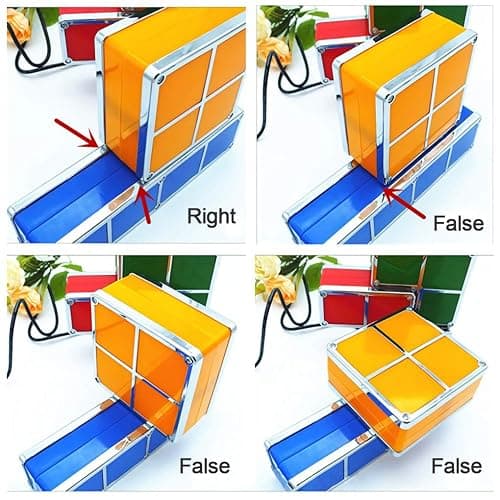 Bitopbi 7 PCS Stackable Night Light 3D Puzzles Toy 7 Colors Magic Blocks Induction Interlocking LED Novelty Desk Lamp Lighting DIY for Teens and Adults Home Deco Great Gift for Birthday thumbnail 5