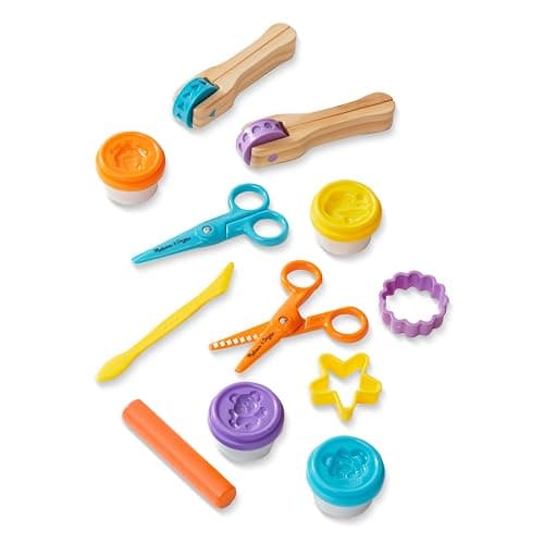 Melissa & Doug Created by Me! Cut, Sculpt, and Roll Modeling Dough Kit with 8 Tools and 4 Colors of Modeling DoughStampers, Arts and Crafts for Kids Ages 3+ thumbnail 6