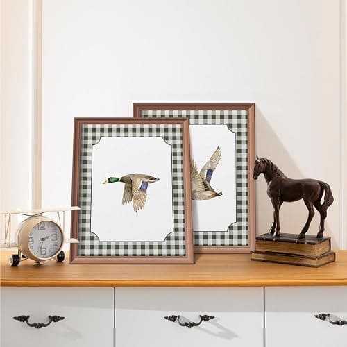VONTP Hunting Animal Nursery Wall Art Decor, Rustic Turkey Deer Mallard Duck Nursery Prints Poster Wall Decorations for Kids Boys Girls Toddler Room Bedroom Playroom, 8x10 Inch Set of 4 (Unframed) thumbnail 7