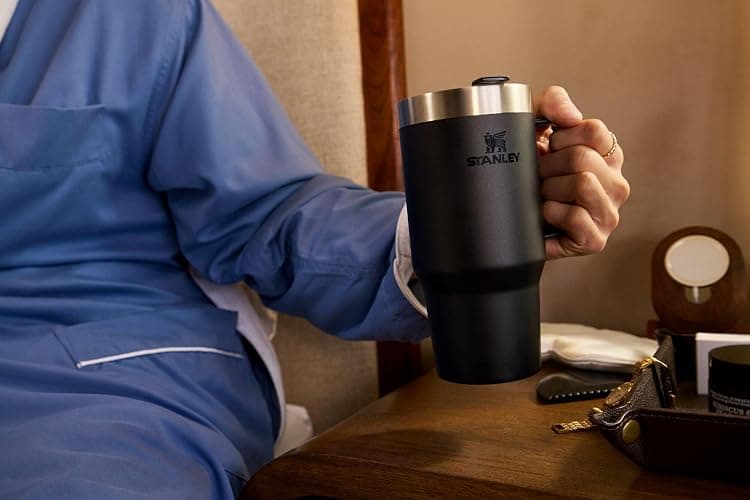 STANLEY The Everyday Suburban Mug | 16 oz | Drink Through Lid | Cup for Coffee, Tea and Drinks | Insulated Stainless Steel Coffee Mug | BPA-Free | Black 2.0 thumbnail 7