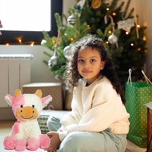 FAYUAKU 9" Cow Stuffed Animals Plush Doll Kids Boys Girls Animal thumbnail 5