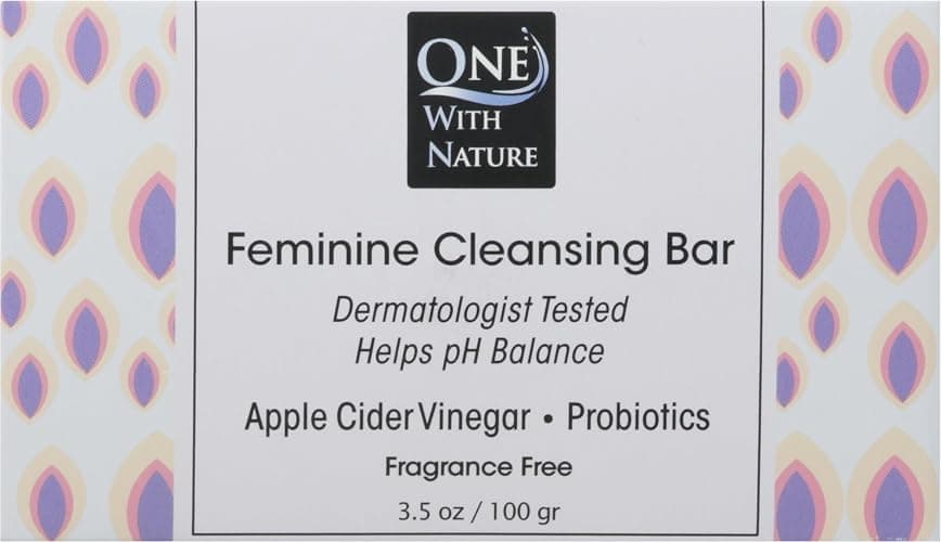 One With Nature Fragrance Free Feminine Cleansing Bar, 3.5 OZ - Image 1