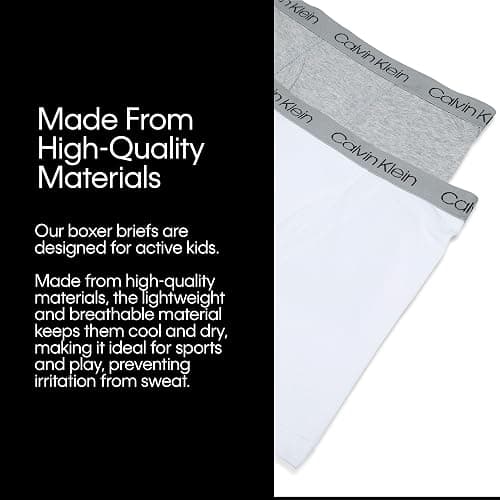Calvin Klein boys Performance Boxer Brief Underwear 2-pack thumbnail 6