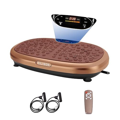 EILISON FitMaxx 3D XL Vibration Plate Exercise Machine - Whole Body Workout Vibration Platform w/Loop Bands - Lymphatic Drainage Machine for Weight Loss, Shaping, Wellness, Recovery - Image 1