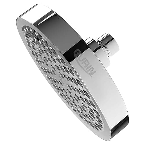 GURIN Shower Head High Pressure Rain Shower head - 6 Inch Luxury Design with Adjustable Angles, Anti-Clogging Nozzles, Easy 1-Min Install, Premium Chrome Finish for Bathroom (2.5 GPM) thumbnail 4