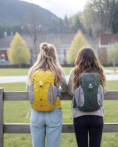 Hydration Backpack with 2L Water Bladder - Lightweight 15L Daypack with Phone-Sized Hip Belt Pockets, Anti-Chafe Cotton Edging & No-Bounce Straps - Small Water Backpack for Hiking, Running, Skiing thumbnail 6