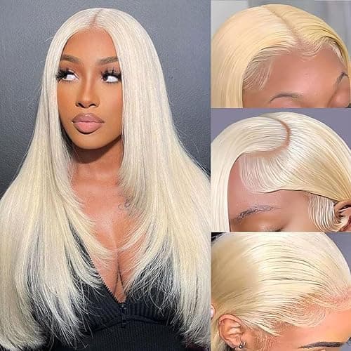 NICILK 613 13x6 Lace Front Wig Human Hair 20 Inch 200 Density Straight Lace Frontal Wig Pre Plucked With Baby Hair - Image 1
