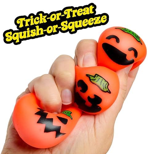Schylling Needohween Teenie Jack Glow Lantern - Glow in The Dark Pumpkin Faces 3 Pack thumbnail 4