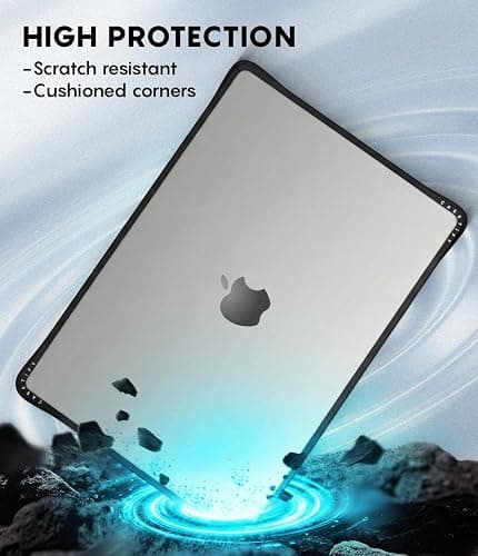 CASETiFY Impact MacBook Air 15" (M2-M5) Case [Cushioned Impact Corners/Scratch-Resistant/Anti-Slip Grip] - Apple MacBook Case - Clear Black thumbnail 4