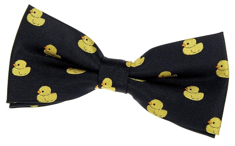 Retreez Classic Rubber Duck Woven Pre-tied Bow Tie (4.5") - Image 1