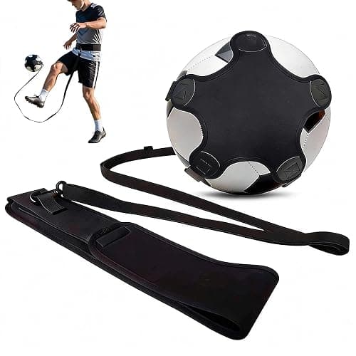 Soccer Training Equipment, Solo Soccer Kick Trainer with Reinforced Connection Points, Anti-Snap Practice Aid with Adjustable Waist Belt, Fits Ball Size 3 4 5, Multi-Sport Trainer for Soccerball - Image 1