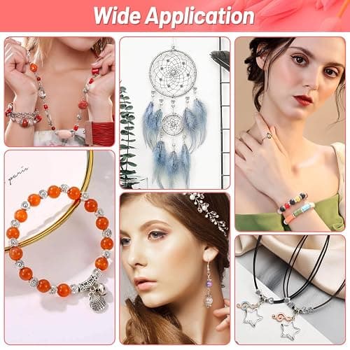 500 Pcs Bracelet Spacer Beads, Silver Bulk Random Styles Loose Spacer Metal Charm for Necklace, Earring Making DIY Jewelry Accessories thumbnail 6