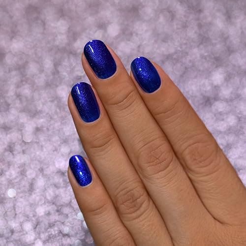 ILNP Midnight Kiss - Rich Cobalt Blue Shimmer Nail Polish thumbnail 5