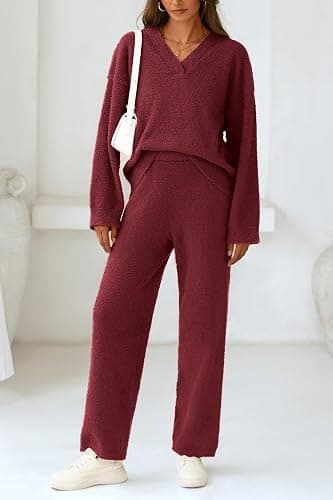 PRETTYGARDEN Lounge Sets for Women Two Piece Sweaters Pajama Set Fall Fashion 2025 Loungewear Outfits Matching Winter Clothes thumbnail 8