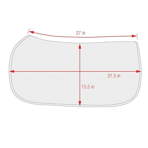 ECP Equine Comfort Products All Purpose Diamond Quilted Western Saddle Pad for Injury Prevention, Breathable, Hypoallergenic, Shock-Absorbing Cushion for Horse Comfort thumbnail 4