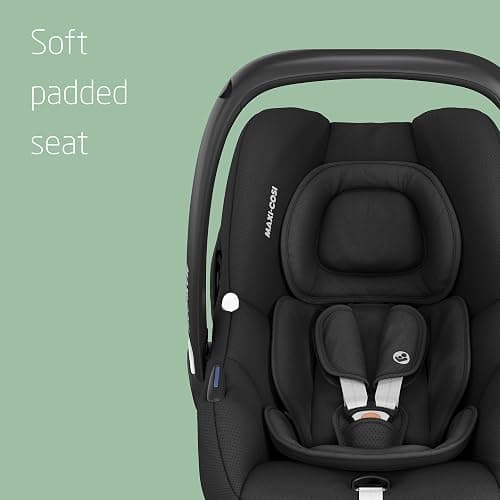 Maxi-Cosi CabrioFix i-Size, Baby Car Seat, 0–12 Months, Max. 12kg, Lightweight Car Seat Newborn (3.2kg), Large Sun Canopy, Extra Padded Seat, Fits most Maxi-Cosi Pushchairs, Essential Black thumbnail 7