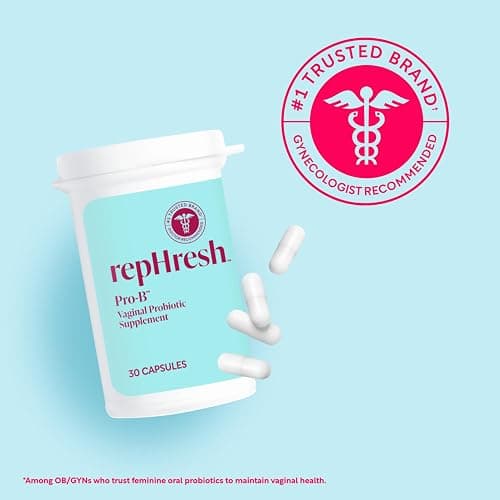 RepHresh Pro-B Probiotic Feminine Supplement, Balances Yeast and Bacteria, 30 Oral Capsules thumbnail 5