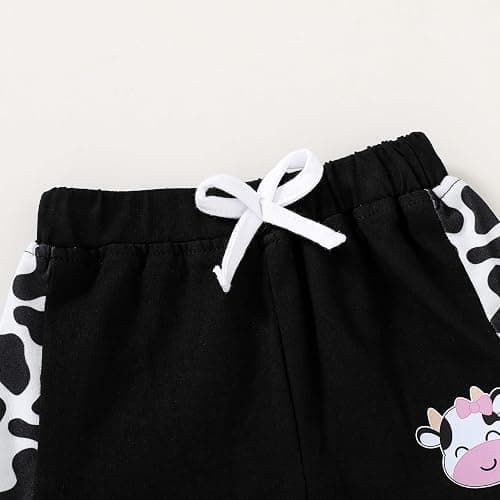 YOUNGER TREE Toddler Infant Baby Girls Summer Outfits Leopard Print Short Sleeve Pocket T-Shirt Tops Pants Clothes Sets thumbnail 6