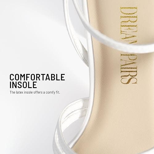 DREAM PAIRS Women's Heels Chunky Block Strappy Square Open Toe Ankle Buckle Heeled Sandals Wedding Party Dress Shoes Indie thumbnail 3