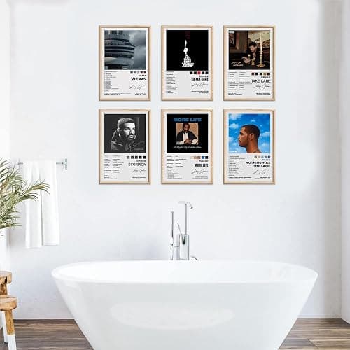 Drake Signed Limited Posters Music Album Cover Posters Room Aesthetic Canvas Wall Art Prints Set of 6 for Girl and Boy Teens Dorm Room Decor 8x12 inch Unframed thumbnail 3