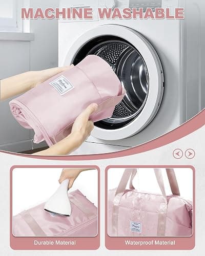 Travel Duffel Bag, Sports Tote Gym Bag, Shoulder Weekender Overnight Bag for Women thumbnail 4