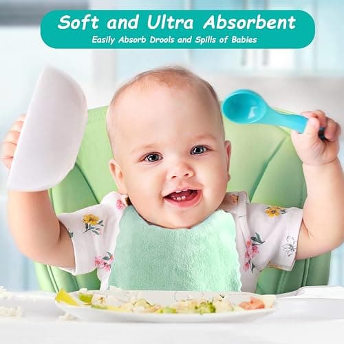 HOMEXCEL Baby Washcloths 24 Pack,Microfiber Coral Fleece Baby Bath Face Towel 7x9 Inch Extra Absorbent and Soft Burp Cloth and Wash Cloths for Newborn,Infants and Toddlers,Gentle On Sensitive Skin thumbnail 6