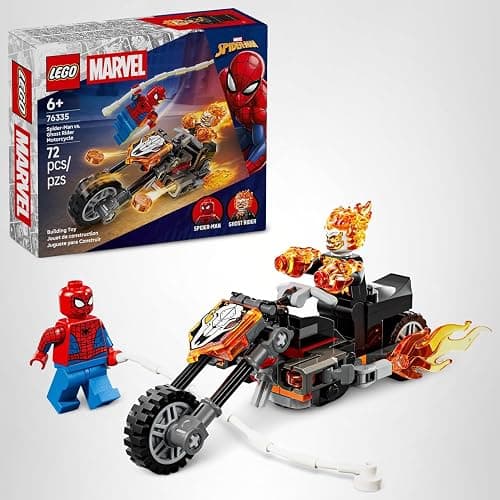 LEGO Marvel Spider-Man vs. Ghost Rider Motorcycle Building Toy for Boys & Girls, Ages 6+ - Super Hero & Villain Playset W/2 Marvel Minifigures - Gift Idea for Kids & Fans - 76335 thumbnail 7