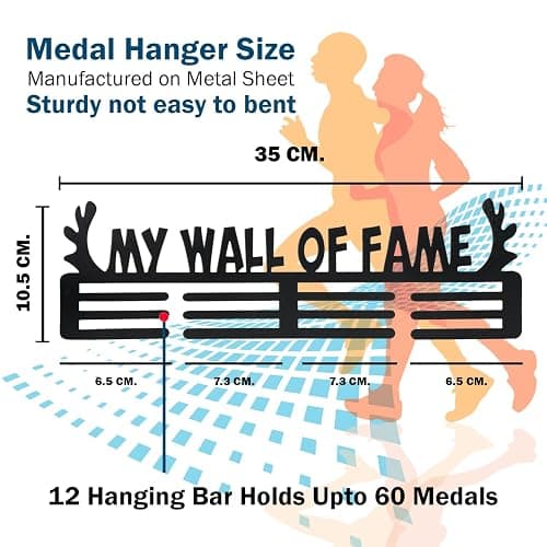SEHAZ ARTWORKS Medal Holder | Medal Display | Medal Hanger Display | Medal Display Hanger (Holds Upto 30-40 Medals) - Mh-2 thumbnail 4