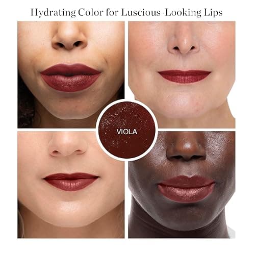 Ogee Tinted Sculpted Lip Oil - Lip Stain Made with 100% Organic Coconut Oil, Jojoba Oil, and Vitamin E - Best as Lip Balm, Lip Color or Lip Treatment - VIOLA thumbnail 2