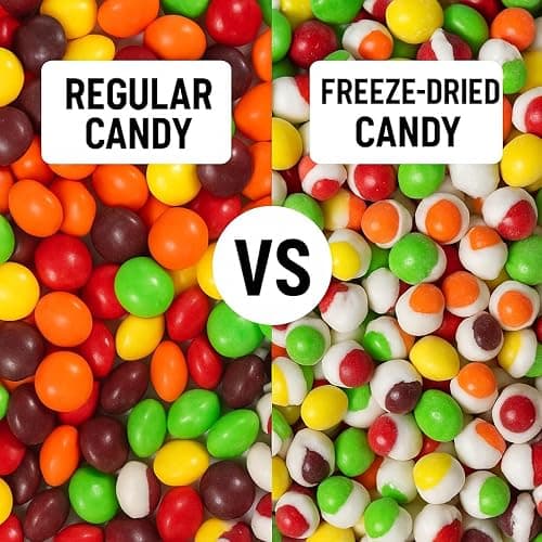 EShopX Freeze Dried Candy - 1 pound Bag Premium Freeze-Dried Crunchy Candy with Bursting Fruity Taste (16 oz, Original Rainbow) - Perfect for Gifting & Snacking thumbnail 5