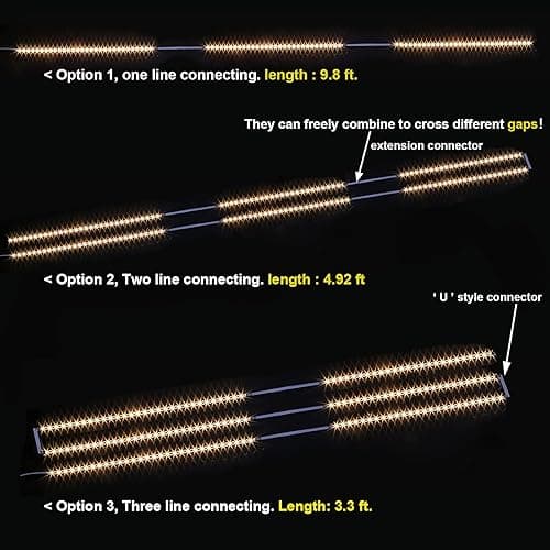 WOBANE Under Cabinet LED Lighting kit, 6 PCS LED Strip Lights with Remote Control Dimmer and Adapter, Dimmable for Kitchen Cabinet,Counter,Shelf,TV Back,Showcase 2700K Warm White,Bright 1500lm,Timing - 6*20inch - Warm White thumbnail 2