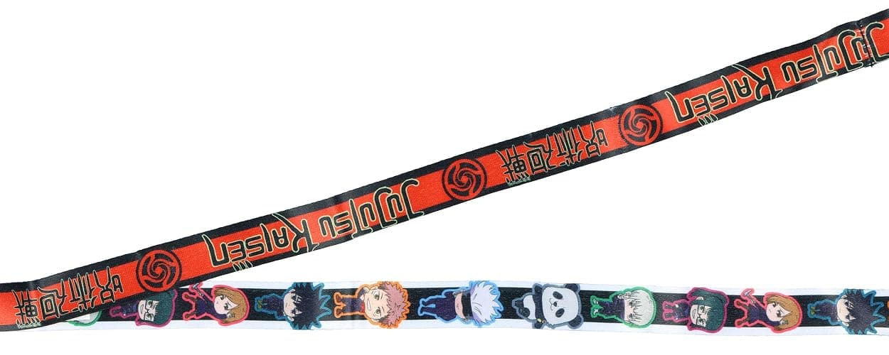 Jujutsu Kaisen Manga Lanyard Chibi Gojo Itadori Breakaway ID Badge Holder with Rubber Charm Anime Merch thumbnail 4