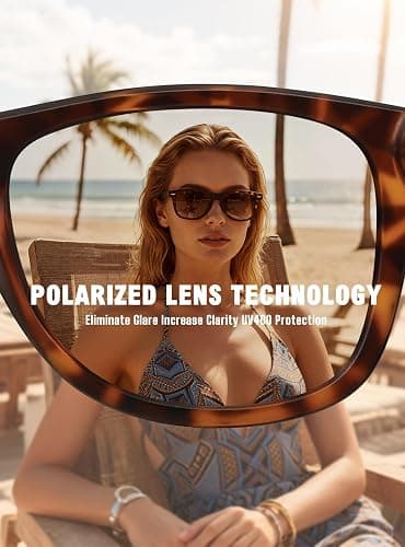 MEETSUN Polarized Sunglasses for Women Men Classic Retro Trendy Driving Sun Glasses UV400 Protection (3 Pack) thumbnail 5
