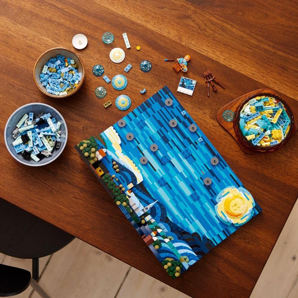 LEGO Ideas 21333 Vincent Van Gogh - La Nuit Étoilée, Reproduction de Tableau sur Toile thumbnail 5