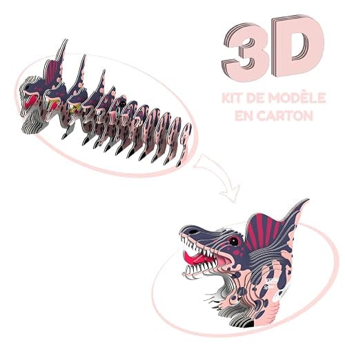 Eugy Spinosaurus Dinosaur 3D Puzzle - 24 Piece Eco-Friendly Educational Toy Puzzle for Boys, Girls & Kids Ages 6+ thumbnail 4