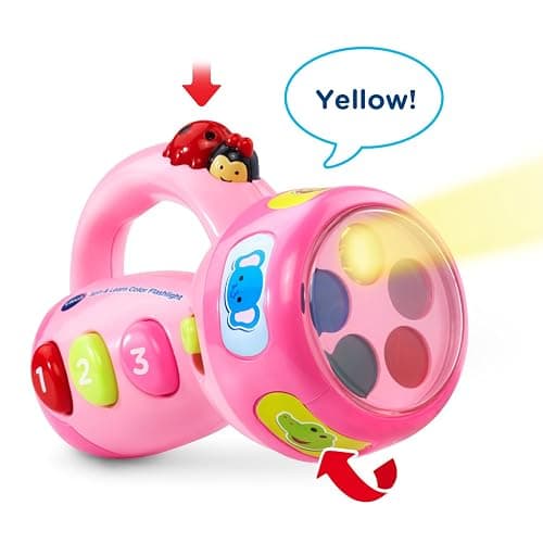 VTech Spin and Learn Color Flashlight, Pink thumbnail 3