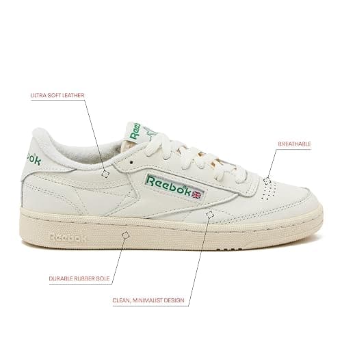 Reebok Club C 85 Vintage Tennis Sneakers for Women, Casual White Womens Shoes, Size 5 to 11 thumbnail 4