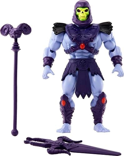 Mattel Masters of the Universe Origins Action Figure & Accessories Set, Skeletor 5.5-inch Collectible Toy with Posable Joints & Mini-Comic - Image 1