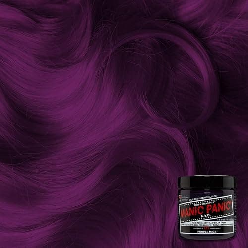 MANIC PANIC Classic Purple Haze Semi Permanent Hair Color - Warm Dark Purple Hair Dye for Women & Men That Lasts 4-6 Weeks - Vegan, Ammonia & Cruelty-Free - Create & Mix Custom Shades (4oz) thumbnail 3