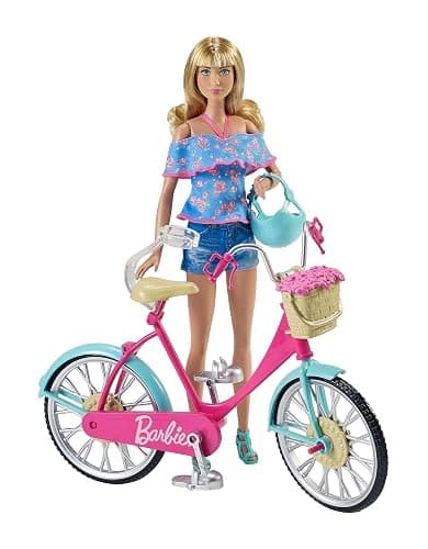 Barbie Bicycle with Basket of Flowers - Single thumbnail 5