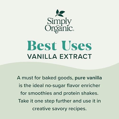 Simply Organic Pure Madagascar Vanilla Extract, 4-Ounce Glass Jar, Certified Organic, Gluten-Free, Sugar-Free Flavor For Smoothies thumbnail 7