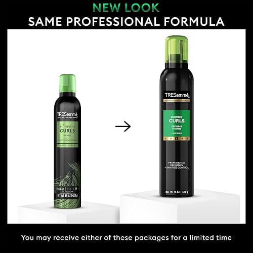 TRESemmé Defining Hair Mousse, Bouncy Curls 2-Pack – Curly Hair Products with Nourishing Coconut & Avocado Oil + Keratin Hair Mask thumbnail 3