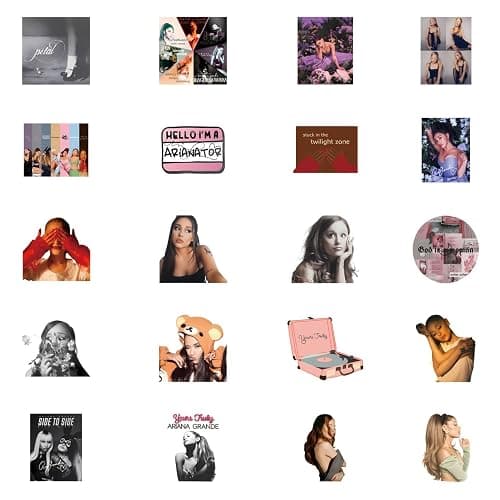 120Pcs Ariana or Grande Stickers Fashion Music Merch Waterproof Vinyl for Scrapbook Journaling Water Bottle Laptop Luggage Phone thumbnail 5